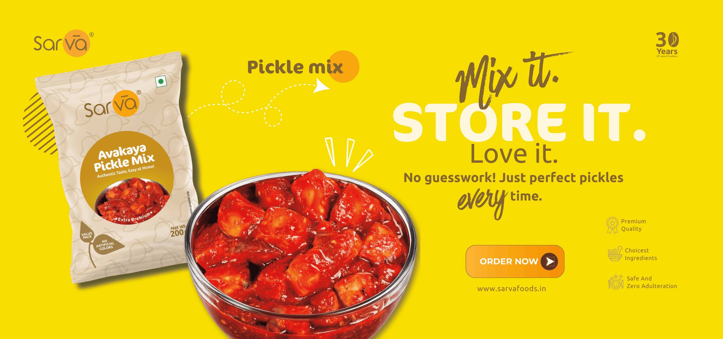 Sarva Foods banner