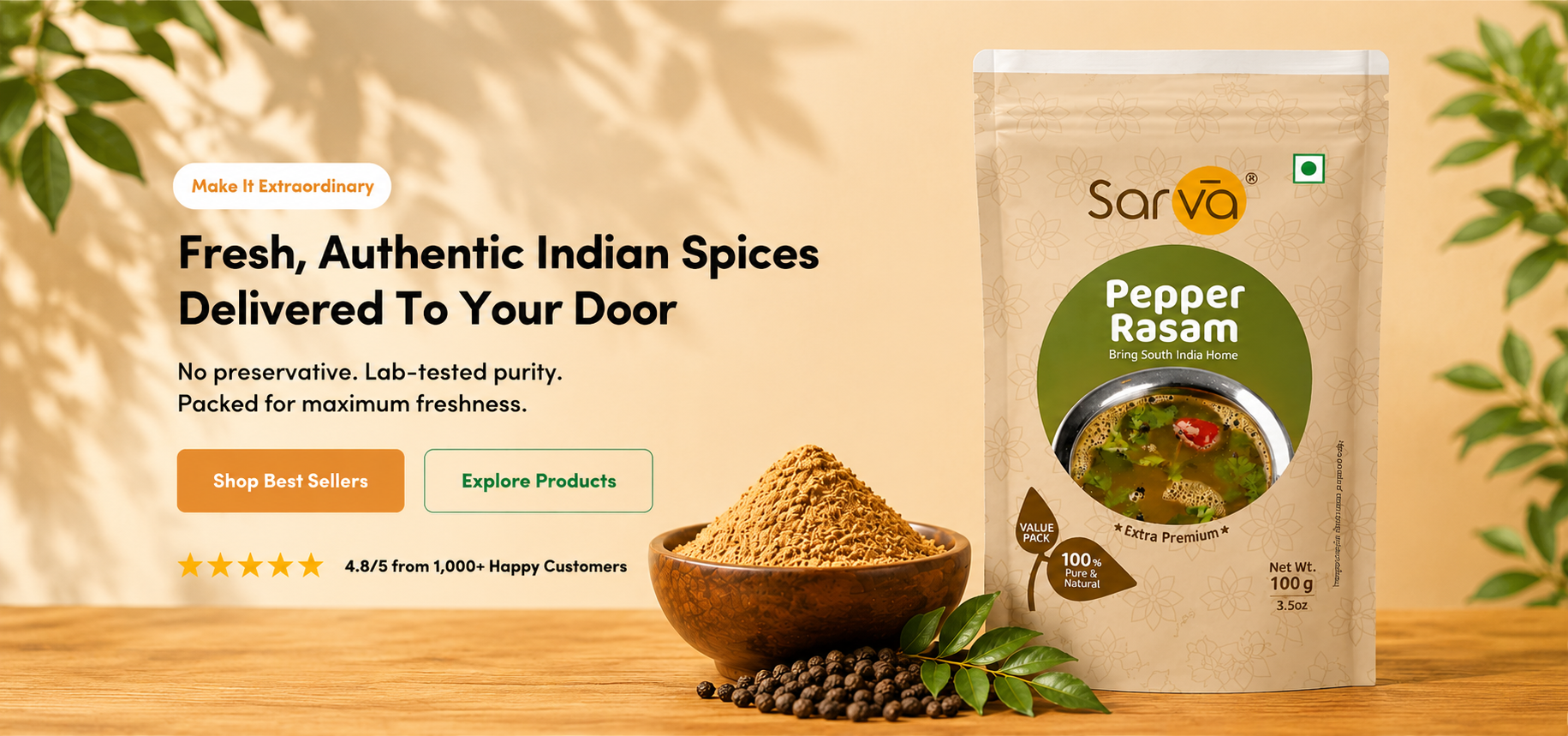 Sarva Foods banner